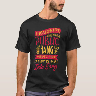 T-shirt Théâtre Acteur dramatique Divertissement Broadway 