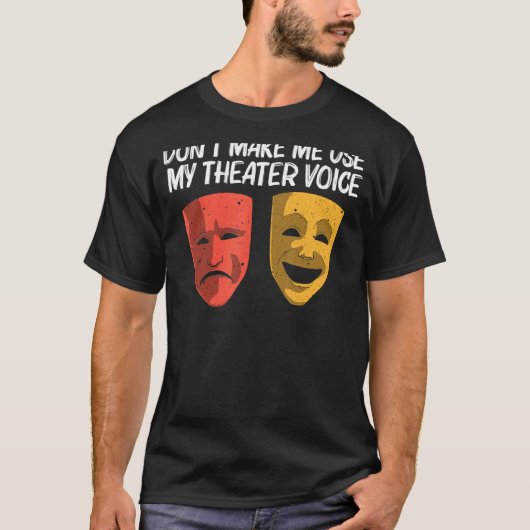 T-shirt Théâtre cool Pour Hommes Femmes Broadway Théâtre M (Devant)