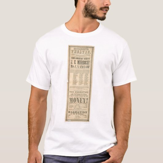 T-shirt Théâtre de Sacramento (1431A) (Devant)
