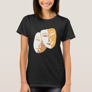 T-shirt Théâtre dramatique Masques Comédie et tragédie