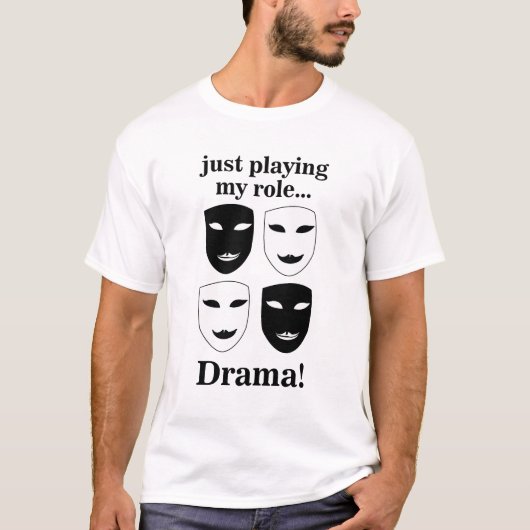 T-shirt Théâtre Masque Théâtre Drame Drôle (Devant)