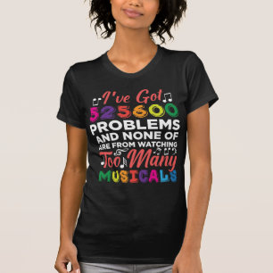 T-shirt Théâtre musical Problèmes comédiens de Broadwa