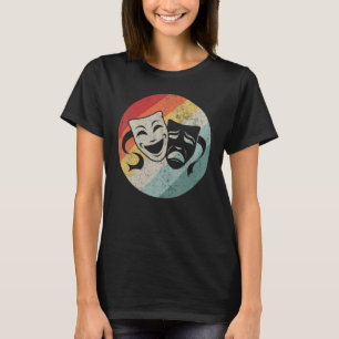 T-shirt Théâtre Musical Rétro Masque Drame Acteur Théâtre