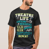 T-shirt Theatre Nerd Actor Funny Musical Theater Geek Thes (Devant)