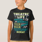 T-shirt Theatre Nerd Actor Funny Musical Theater Geek Thes (Devant)