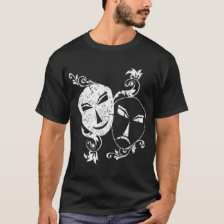 T-shirt Théâtre Nerd Pour Drama Amusant Acteur Masques Cad