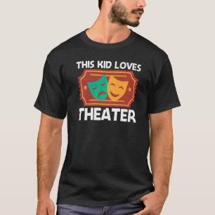T-shirt Théâtre Pour Enfants Garçons Musique Drama Chanson
