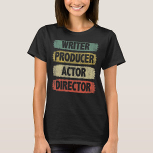 T-shirt Théâtre vintage Pour Producteur Écrivain Directeur