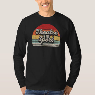T-shirt Théâtre vintage Rétro Acteur Théâtre Musical Est M