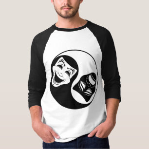 T-shirt Théâtre Yin Yang Design - Masques de comédie et de