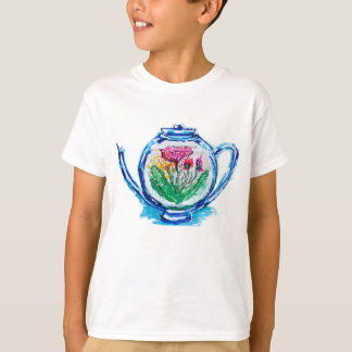 T-shirt Théière à fleurs