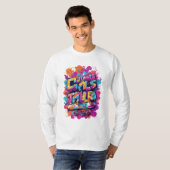 T-shirt thème couleur Abstrait (Devant entier)