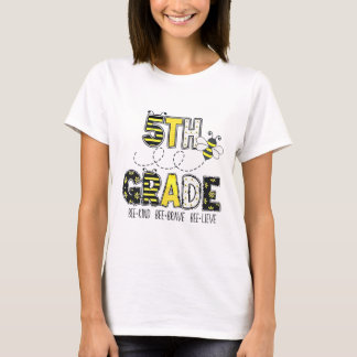 T-shirt Thème d'abeille de 5e année Ck pour les enfants à