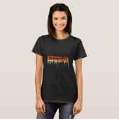 T-shirt Thème de cabine de forêt de Nebraska Sunset Trees (Devant entier)
