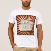 T-shirt Thème de carnaval de talon de billet à l'ancienne (Devant)
