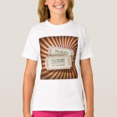 T-shirt Thème de carnaval de talon de billet à l'ancienne (Devant)