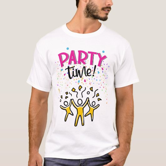 T-shirt Thème de fête (Devant)