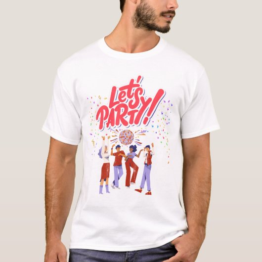 T-shirt Thème de fête (Devant)