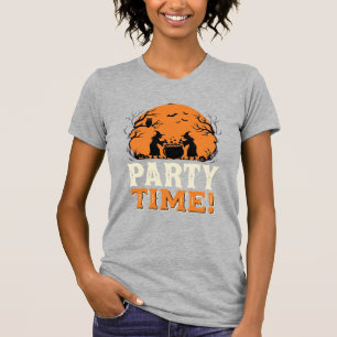 T-shirt Thème de fête d'Halloween Sorcière Chaudron Design