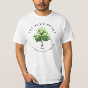 T-shirt Thème de l'arbre généalogique  Réunion familiale
