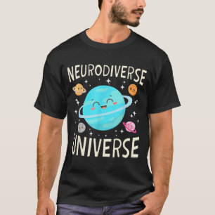 T-shirt Thème de l'espace de la planète neurodiverse galax