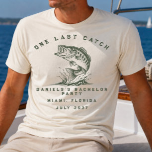T-shirt Thème de pêche Enterrement de vie de garçon de pêc