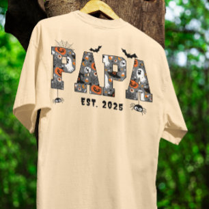 T-shirt Thème effrayant de Halloween pour papa personnalis