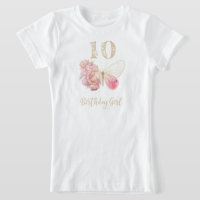 Thème floral papillon 10e anniversaire