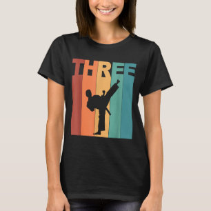 T-shirt Thème Karaté Taekwondo 3e Anniversaire 3 Ans