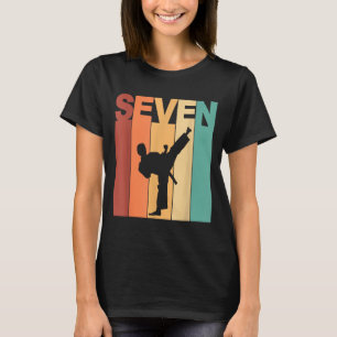 T-shirt Thème Karaté Taekwondo 7e Anniversaire 7 Ans