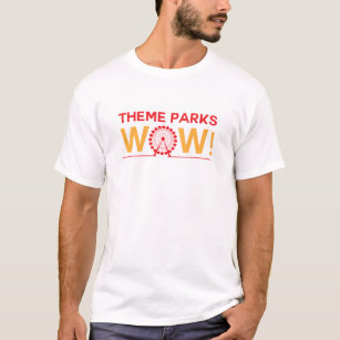 T-shirt Thème Parcs Wow !  Chemise des hommes Wouah !