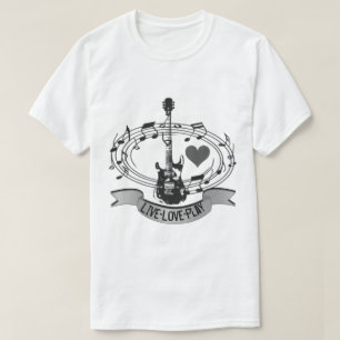 T-shirt Thème Personnalisable Musique Et Guitare
