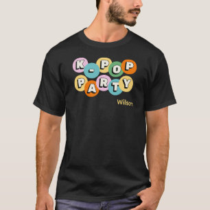 T-shirt Thème personnalisé de nom de pop coréen K-pop