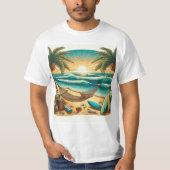 t-shirt thème plage (Devant)