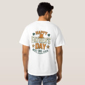 T-shirt Thème Rétro Irlandais de la Saint-Patrick Joyeuse (Dos entier)