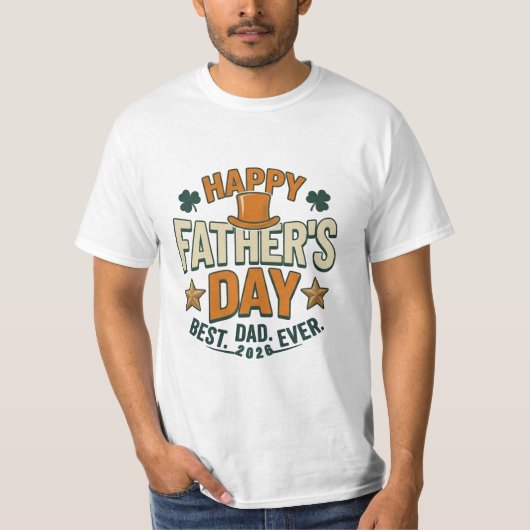 T-shirt Thème Rétro Irlandais de la Saint-Patrick Joyeuse (Devant)