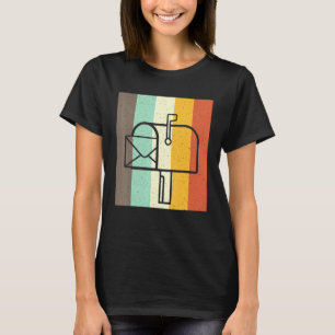 T-shirt Thème Rétro vintage Postal Worker Mail Carrier Cos