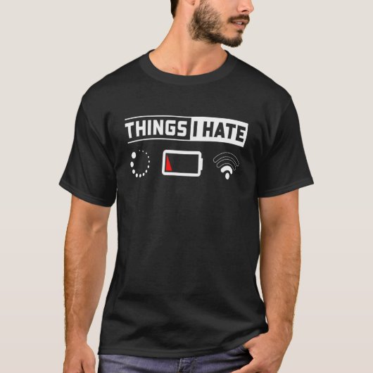 T-shirt Thèmes Je Déteste Logiciel Technologie Script Html (Devant)