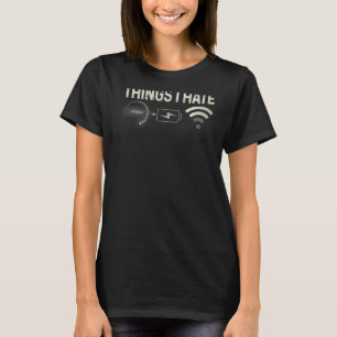 T-shirt Thèmes Je déteste Programmeur Gamer Ordinateur Str