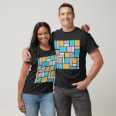 T-shirt Theo Van Doesburg - Composition 17 - Art Mondrian (Unisexe)