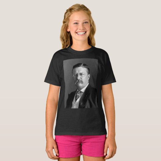 T-shirt Theodore Roosevelt Teddy Président républicain (Devant entier)
