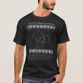 T-shirt Théorème de Pythagore en grec ancien (Devant)