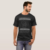 T-shirt Théorème de Pythagore en grec ancien (Devant entier)