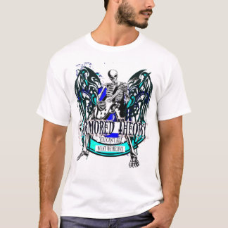 T-shirt Théorie blindée (ainsi métal) White T épique