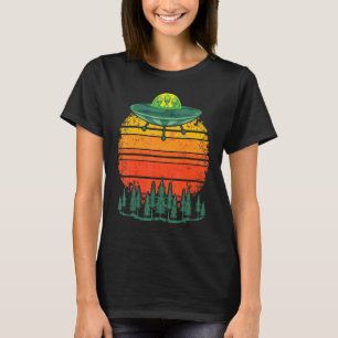 T-shirt Théorie Conspirationniste Ufo Abduction Sci Fi Ret