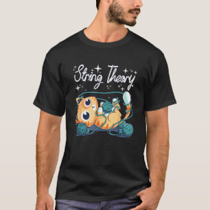 T-shirt Théorie de la ficelle de chat tricot