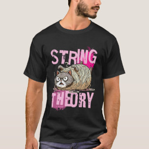 T-shirt Théorie des cordes s Drôle de Chat Physique s Prof