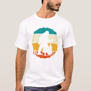 T-shirt Théorie du complot Cryptozoologie Sasquatch Retro
