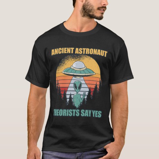 T-shirt Théoristes des astronautes anciens disent oui Théo (Devant)