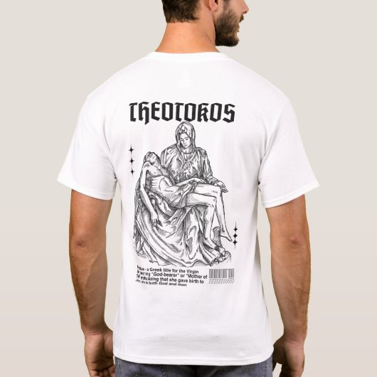 T-shirt "Theotokos" Marie, foi chrétienne (Dos)